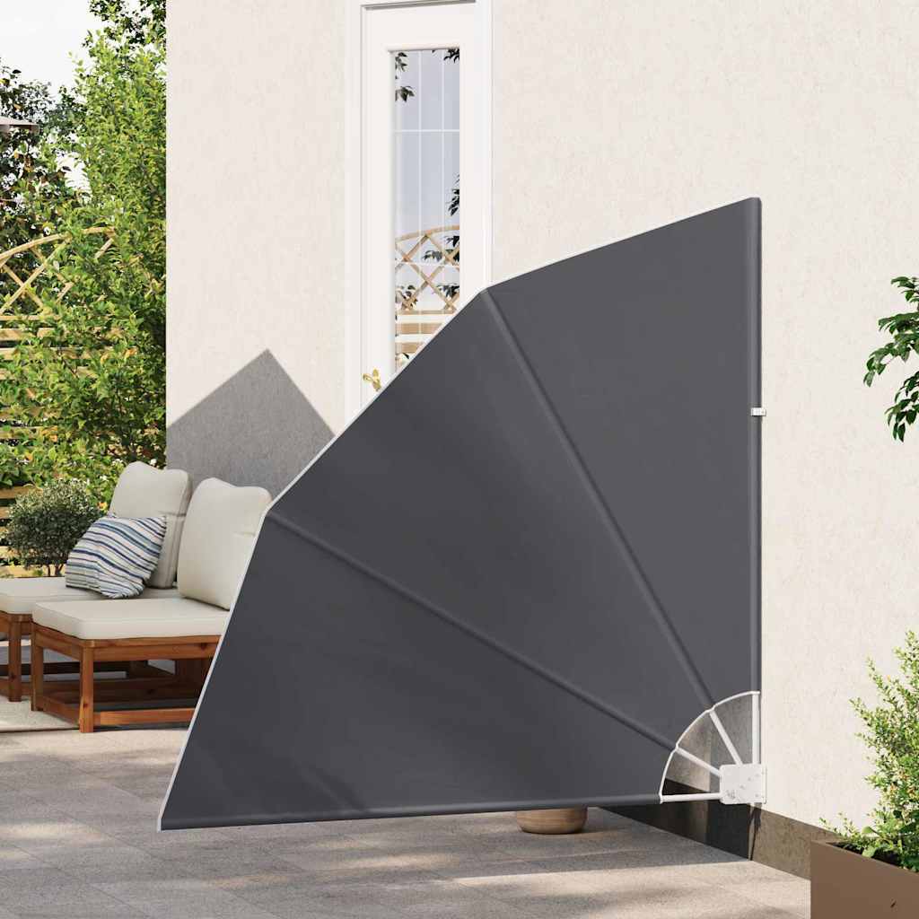 Vidaxxl Balkon-Sichtschutz schwarz 140 x 140 cm Polyester