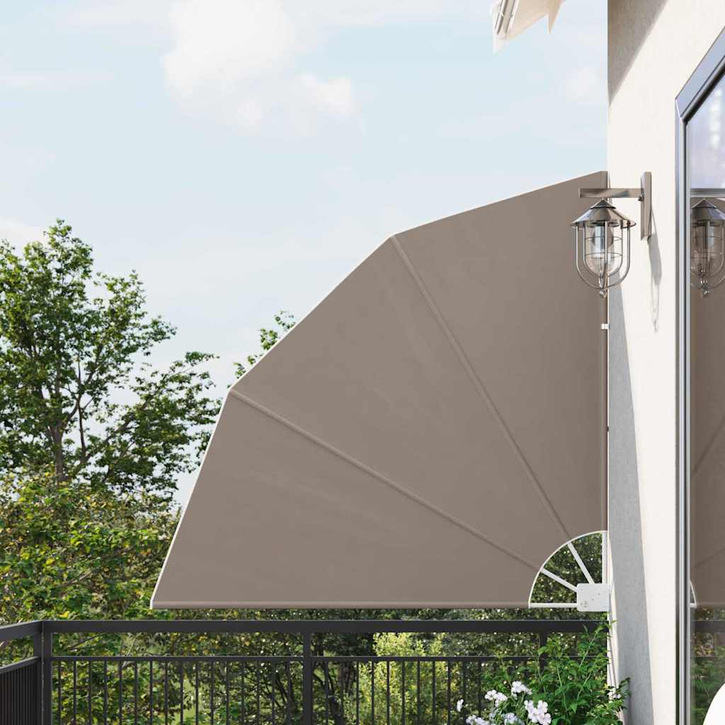 VidaXL Balkon-Sichtschutz Taupe 140 x 140 cm Polyester