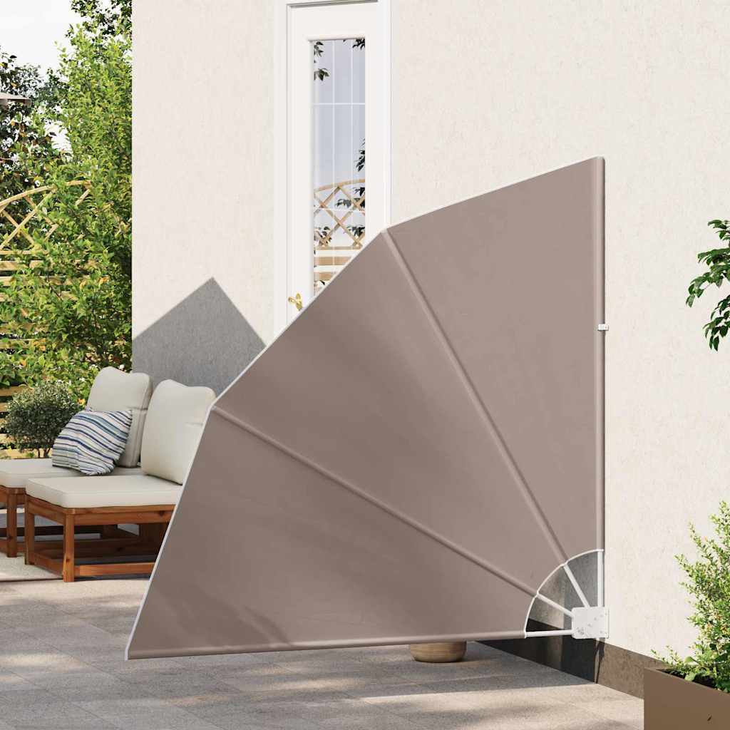 VidaXL Balkon-Sichtschutz Taupe 140 x 140 cm Polyester