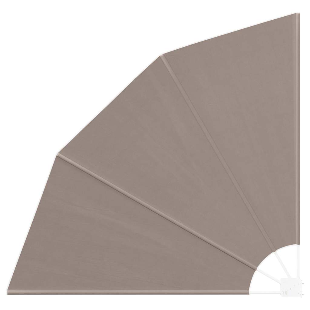 VidaXL Balkon-Sichtschutz Taupe 140 x 140 cm Polyester