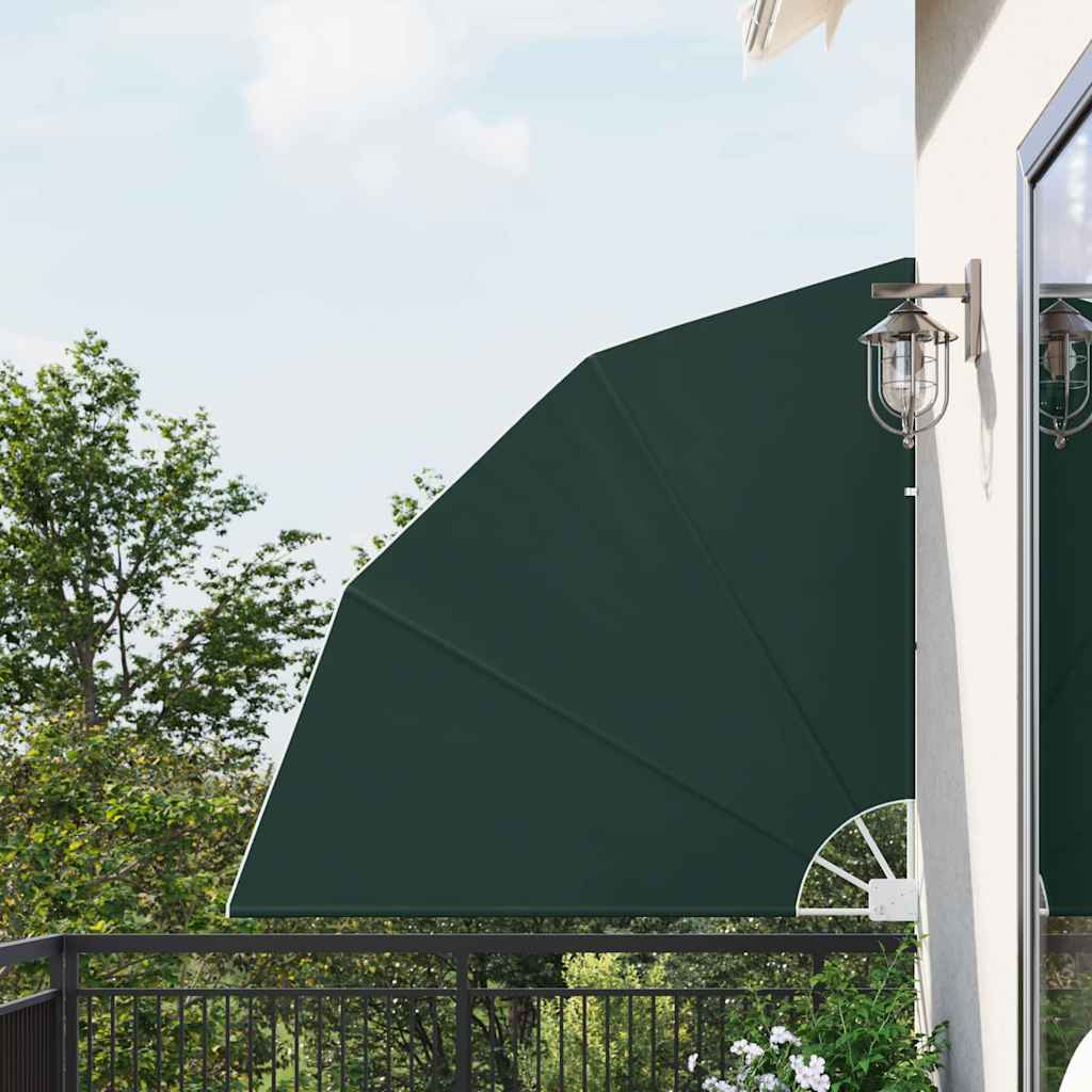 Vidaxxl Balkon-Sichtschutz dunkelgrün 140 x 140 cm Polyester
