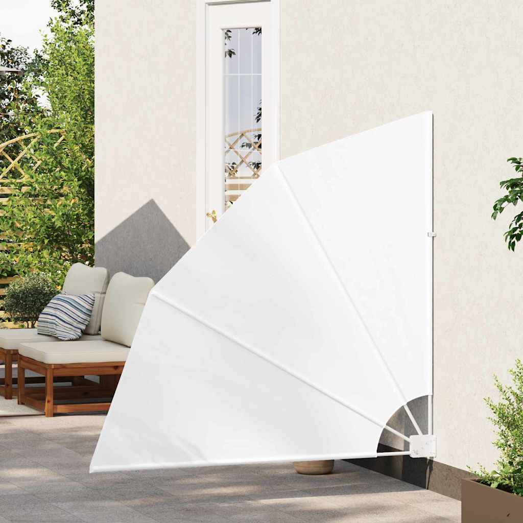 VidaXL Balkon-Sichtschutz weiß 140 x 140 cm Polyester