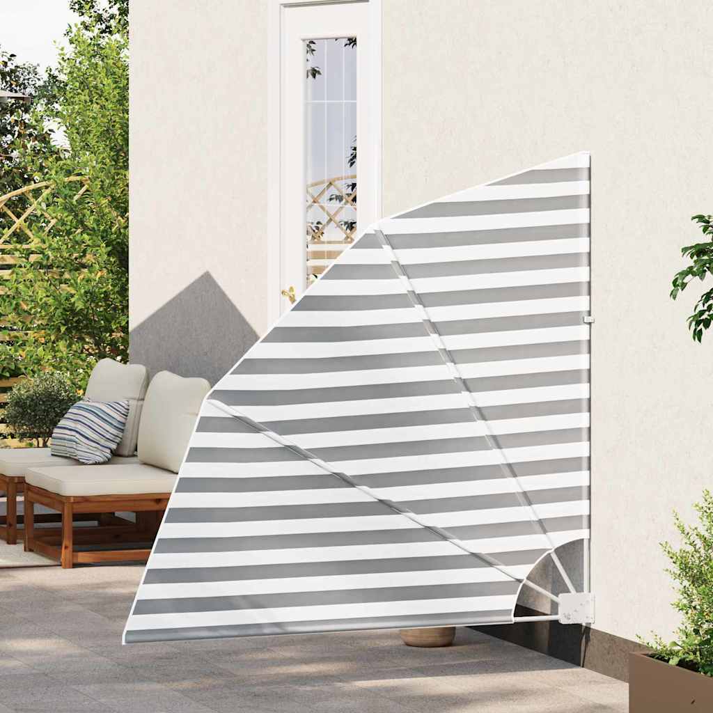Vidaxxl Balkon-Sichtschutz Anthrazit und Weiß 140 x 140 cm Polyester