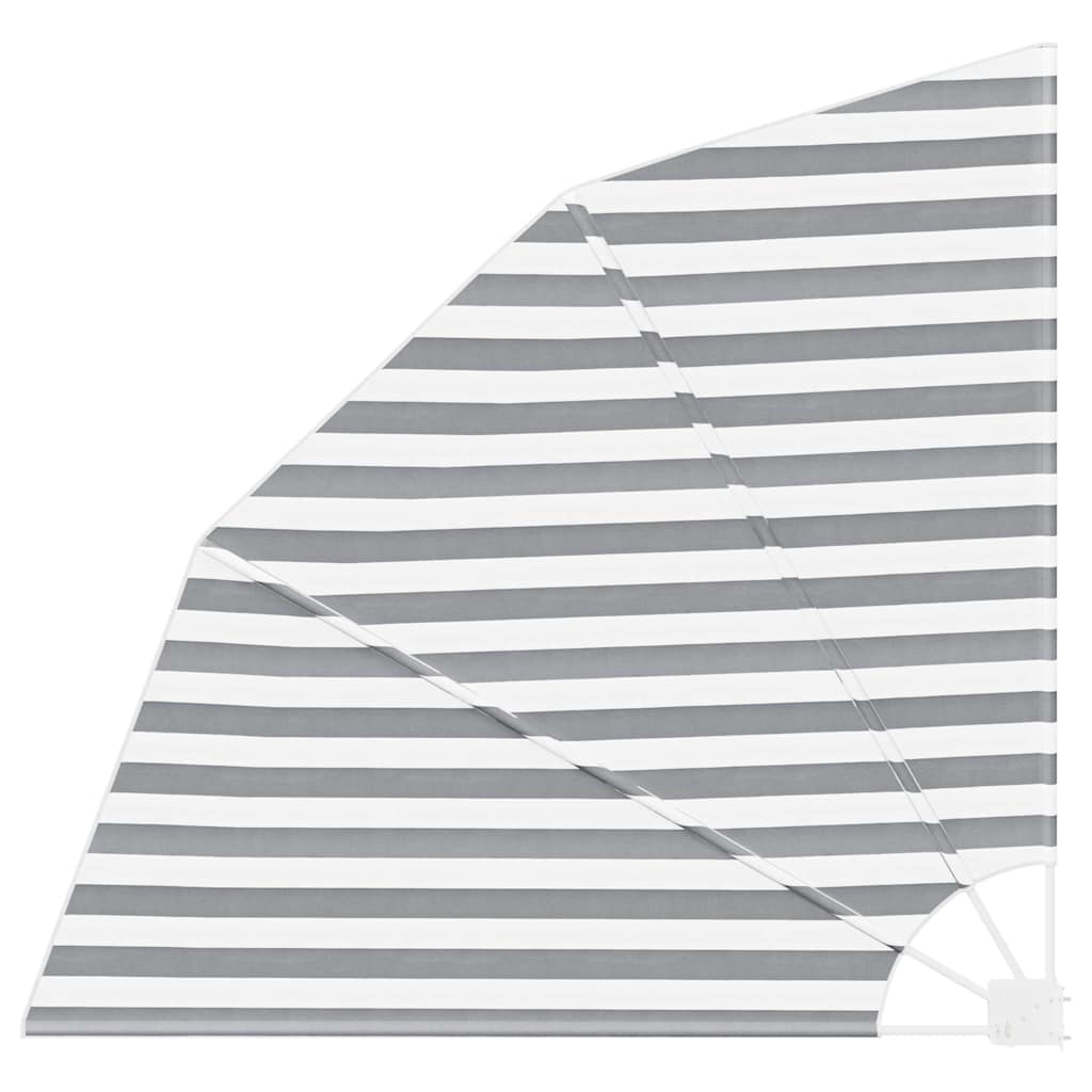 Vidaxxl Balkon-Sichtschutz Anthrazit und Weiß 140 x 140 cm Polyester