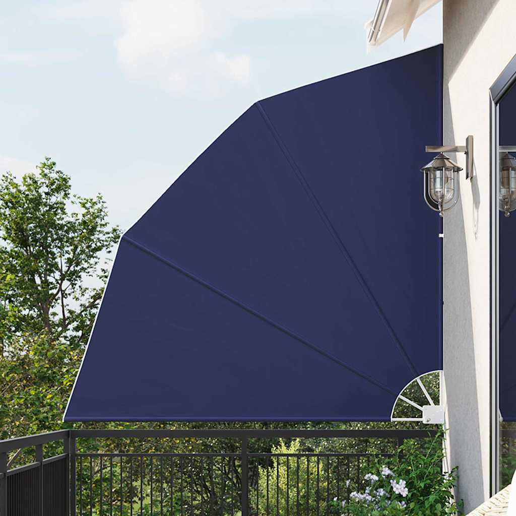 VidaXL Balkon-Sichtschutz Marineblau 210 x 210 cm Polyester