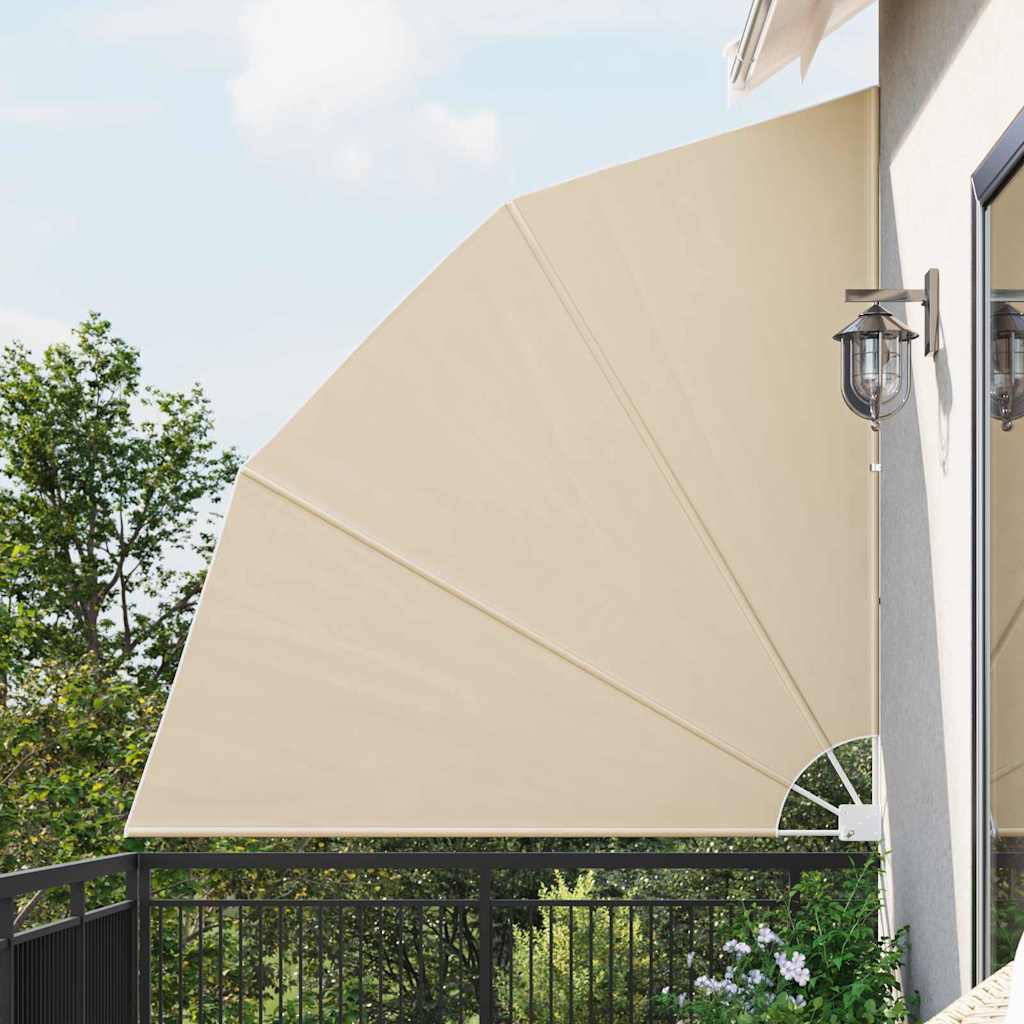 Vidaxxl Balkon-Sichtschutz Beige 210 x 210 cm Polyester