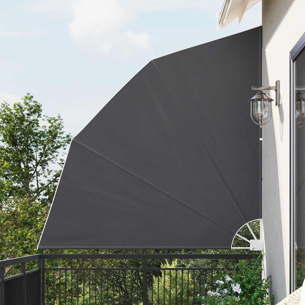 VidaXL Balkon-Sichtschutz Schwarz 210 x 210 cm Polyester