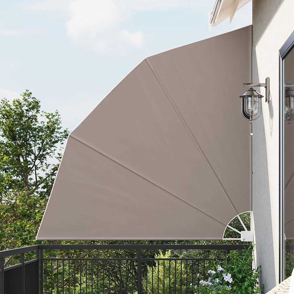 VidaXL Balkon-Sichtschutz Taupe 210 x 210 cm Polyester
