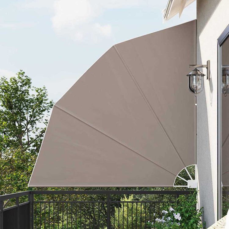 VidaXL Balkon-Sichtschutz Taupe 210 x 210 cm Polyester