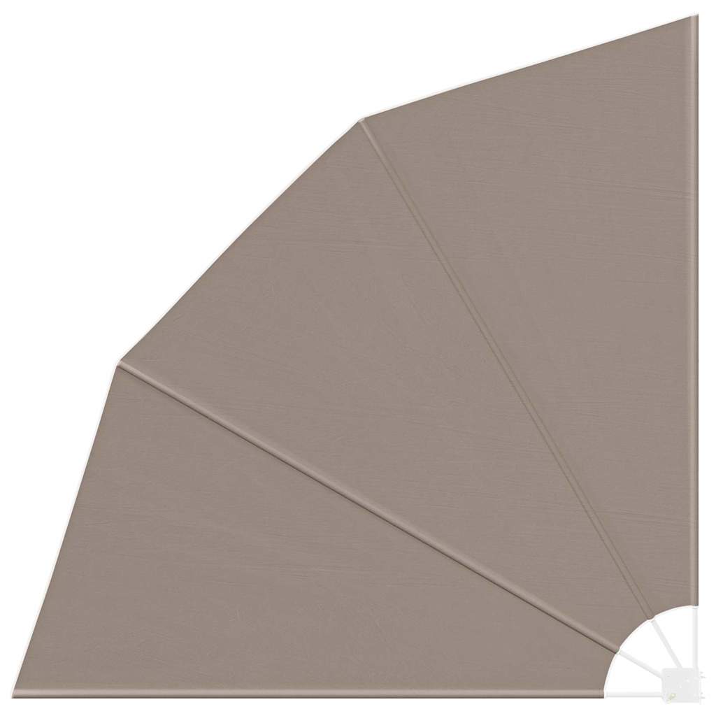 VidaXL Balkon-Sichtschutz Taupe 210 x 210 cm Polyester