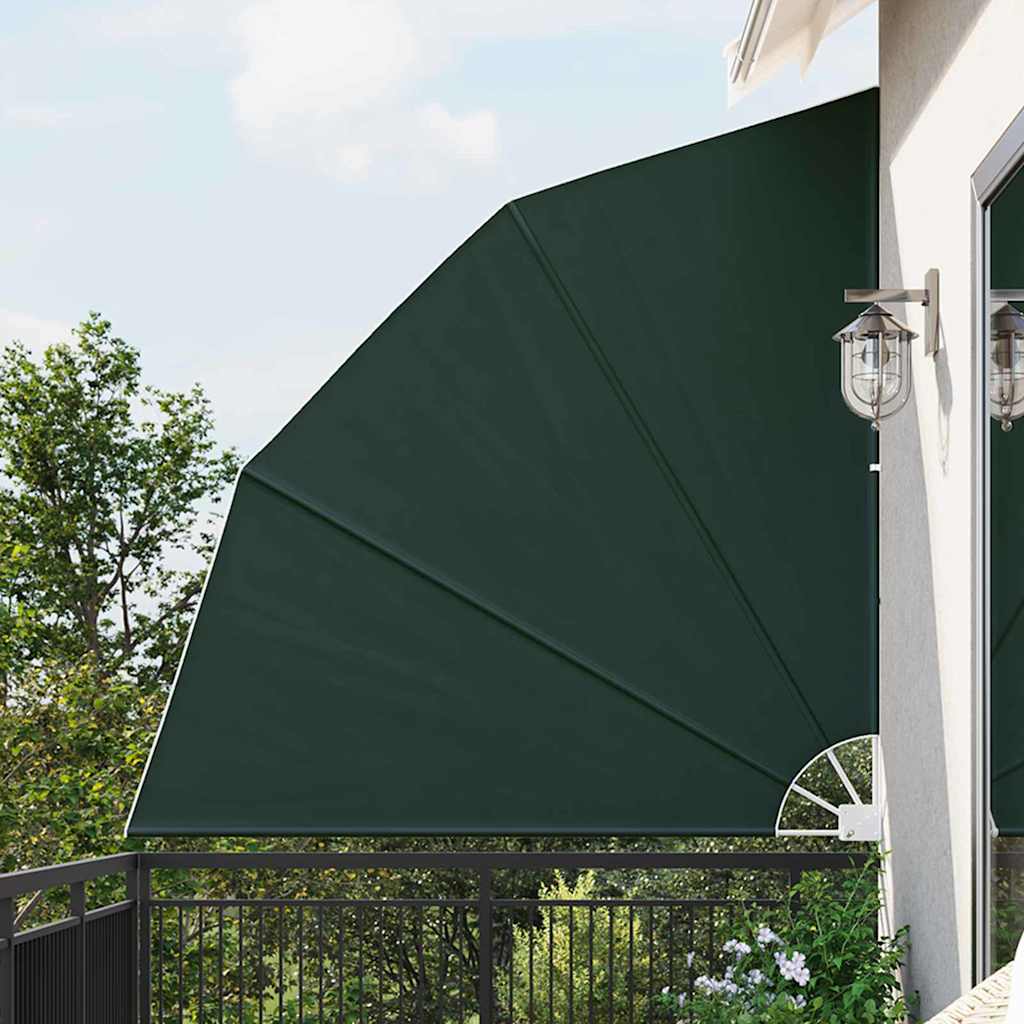 Vidaxxl Balkon-Sichtschutz dunkelgrün 210 x 210 cm Polyester
