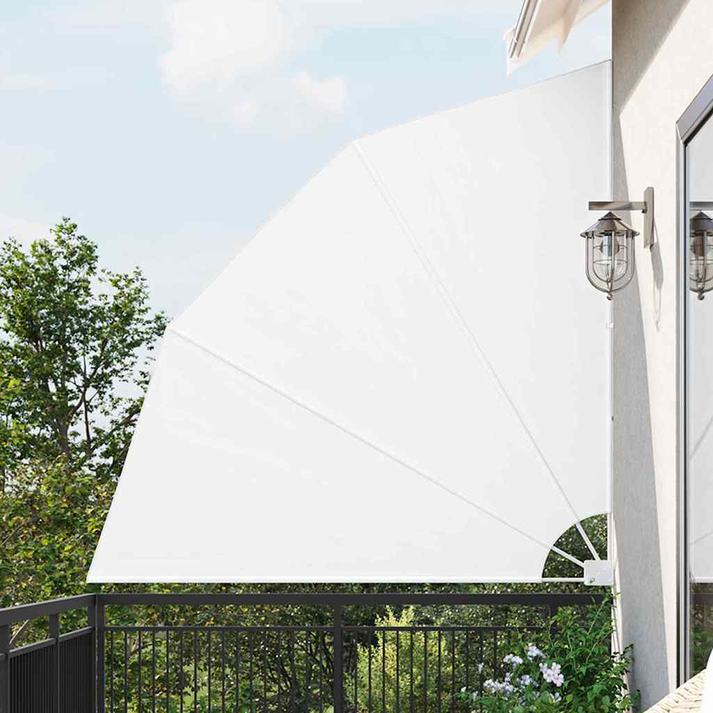 VidaXL Balkon-Sichtschutz Weiß 210 x 210 cm Polyester