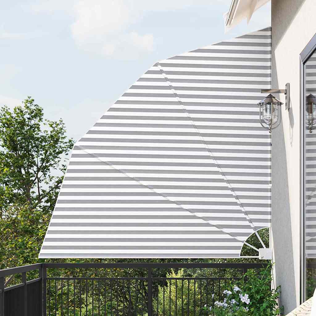 Vidaxxl Balkon-Sichtschutz Anthrazit und Weiß 210 x 210 cm Polyester