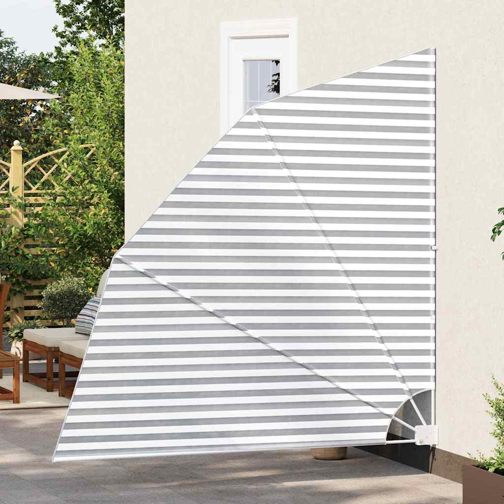 Vidaxxl Balkon-Sichtschutz Anthrazit und Weiß 210 x 210 cm Polyester