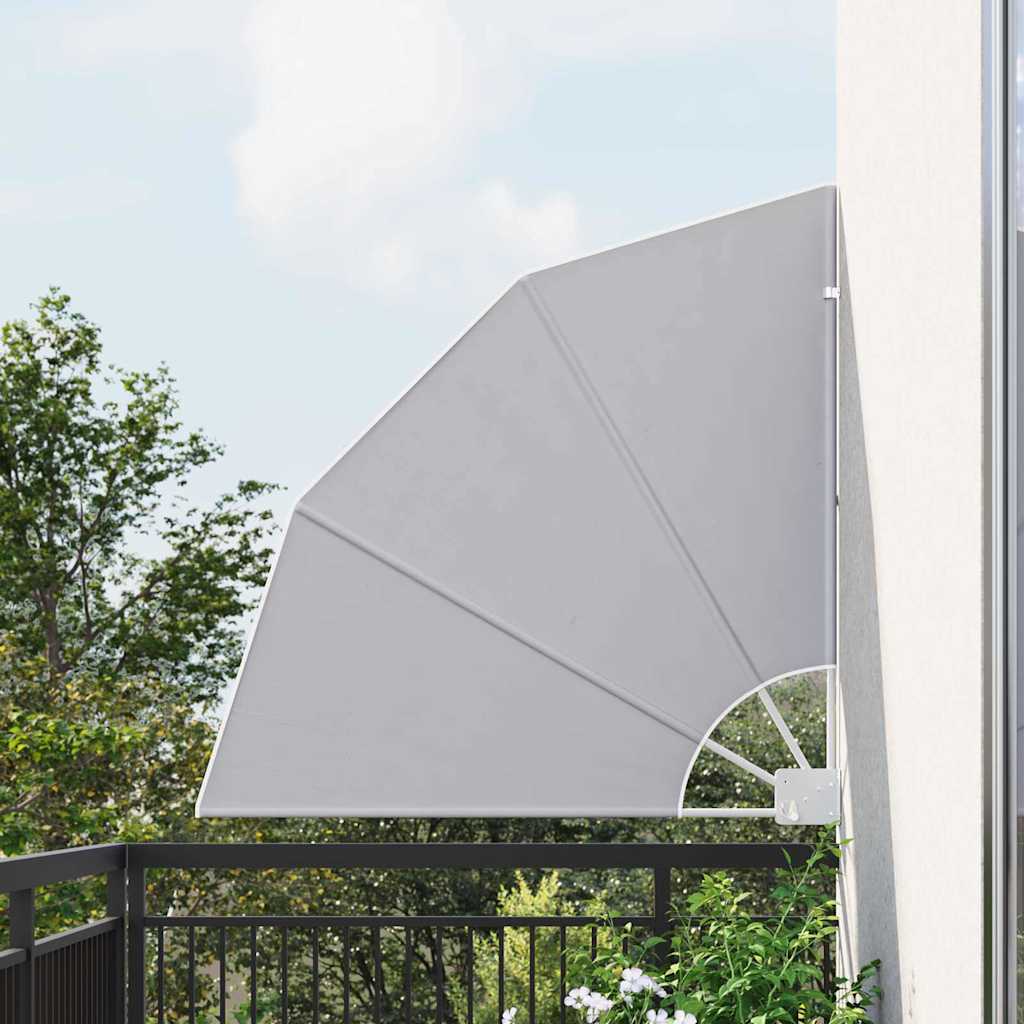 VidaXL Balkon-Sichtschutz Grau 115 x 115 cm Polyester