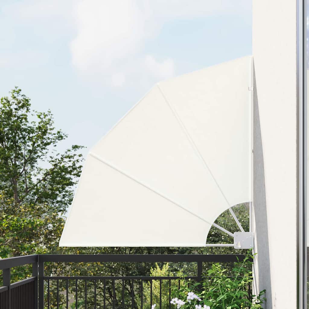 Vidaxxl Balkon-Sichtschutz Creme 115 x 115 cm Polyester