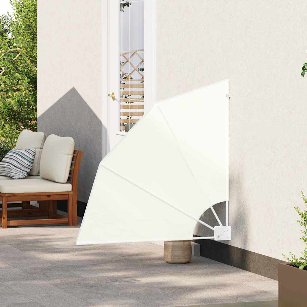 Vidaxxl Balkon-Sichtschutz Creme 115 x 115 cm Polyester