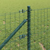 Vidaxl Zaunpfosten 7 Stück grüner Stahl