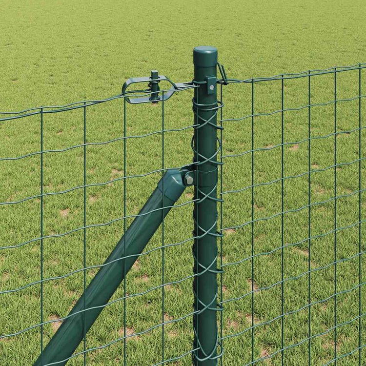 Vidaxl Zaunpfosten 13 Stück grüner Stahl