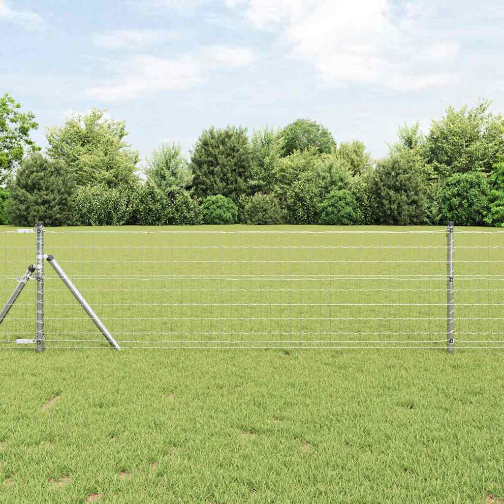 Vidaxx Eurozaun 0,6 x 10 m PVC-beschichtetes Eisen
