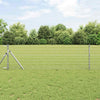 Vidaxx Eurozaun 0,8 x 25 m PVC-beschichtetes Eisen