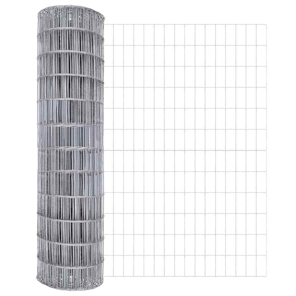Vidaxx Eurozaun 1,2 x 25 m PVC-beschichtetes Eisen