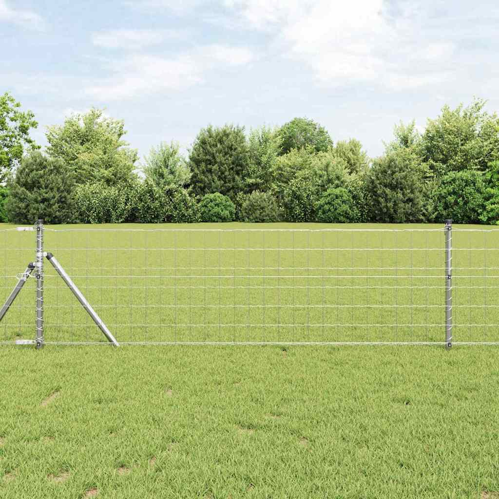 Vidaxx Eurozaun Silber 0,4 x 25 m feuerverzinktes Eisen