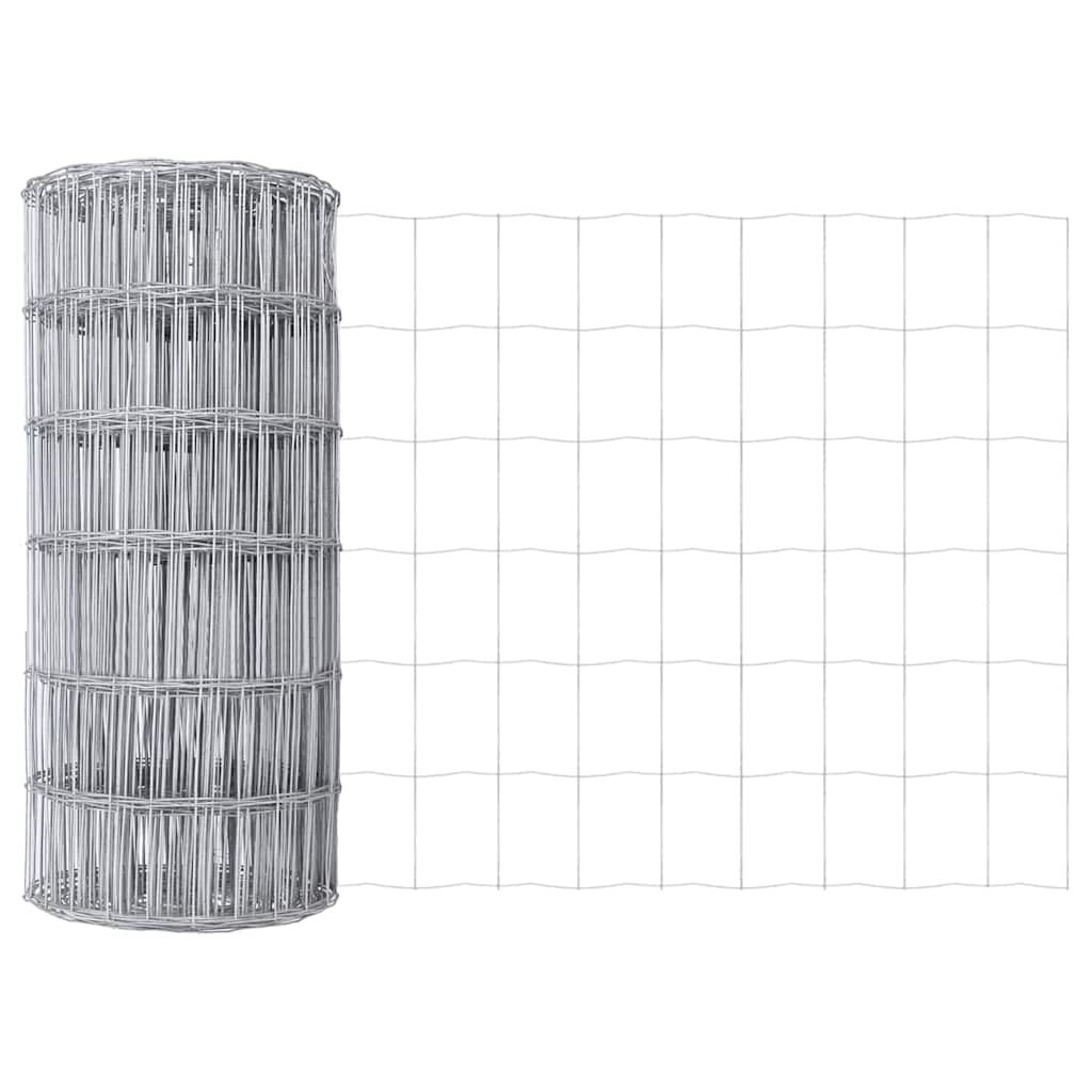 Vidaxx Eurozaun 0,8 x 25 m PVC-beschichtetes Eisen