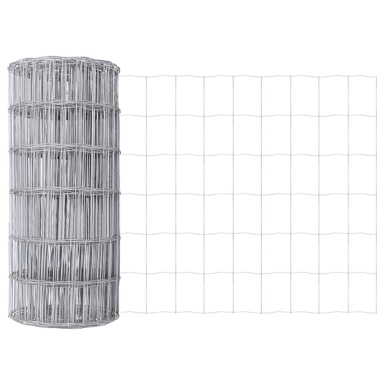 Vidaxx Eurozaun 0,8 x 25 m PVC-beschichtetes Eisen