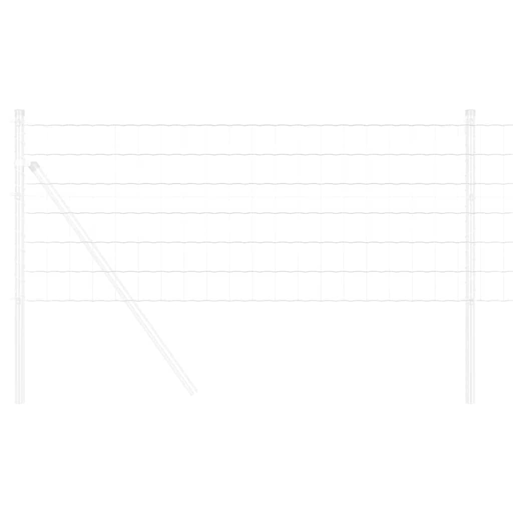 Vidaxx Eurozaun 0,8 x 25 m PVC-beschichtetes Eisen
