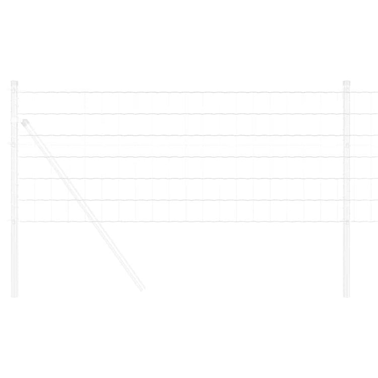 Vidaxx Eurozaun 0,8 x 25 m PVC-beschichtetes Eisen
