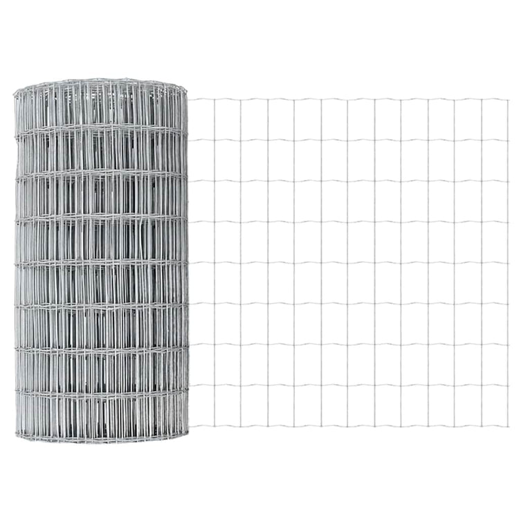 Vidaxx Eurozaun 0,4 x 50 m PVC-beschichtetes Eisen