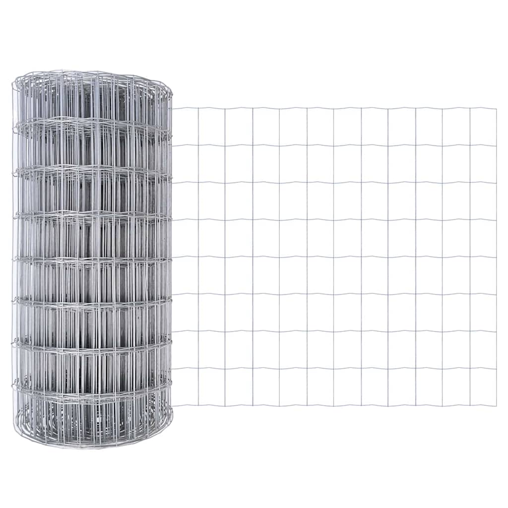 Vidaxx Eurozaun 0,8 x 10 m PVC-beschichtetes Eisen
