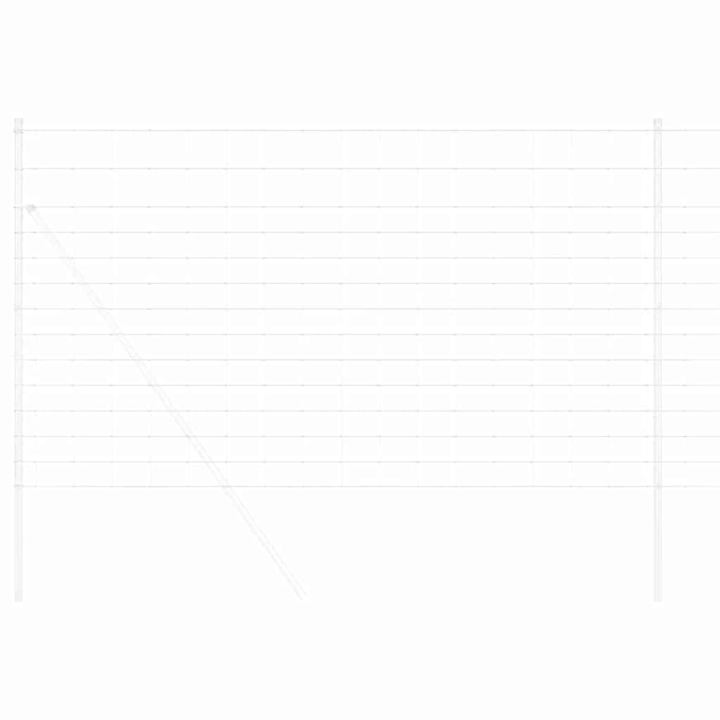 Vidaxl Wildzaun feuerverzinkt 1000 x 140 x 0,18 cm Eisen