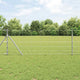 Vidaxl Weidezaun silber 25 x 0,8 m aus verzinktem Stahl