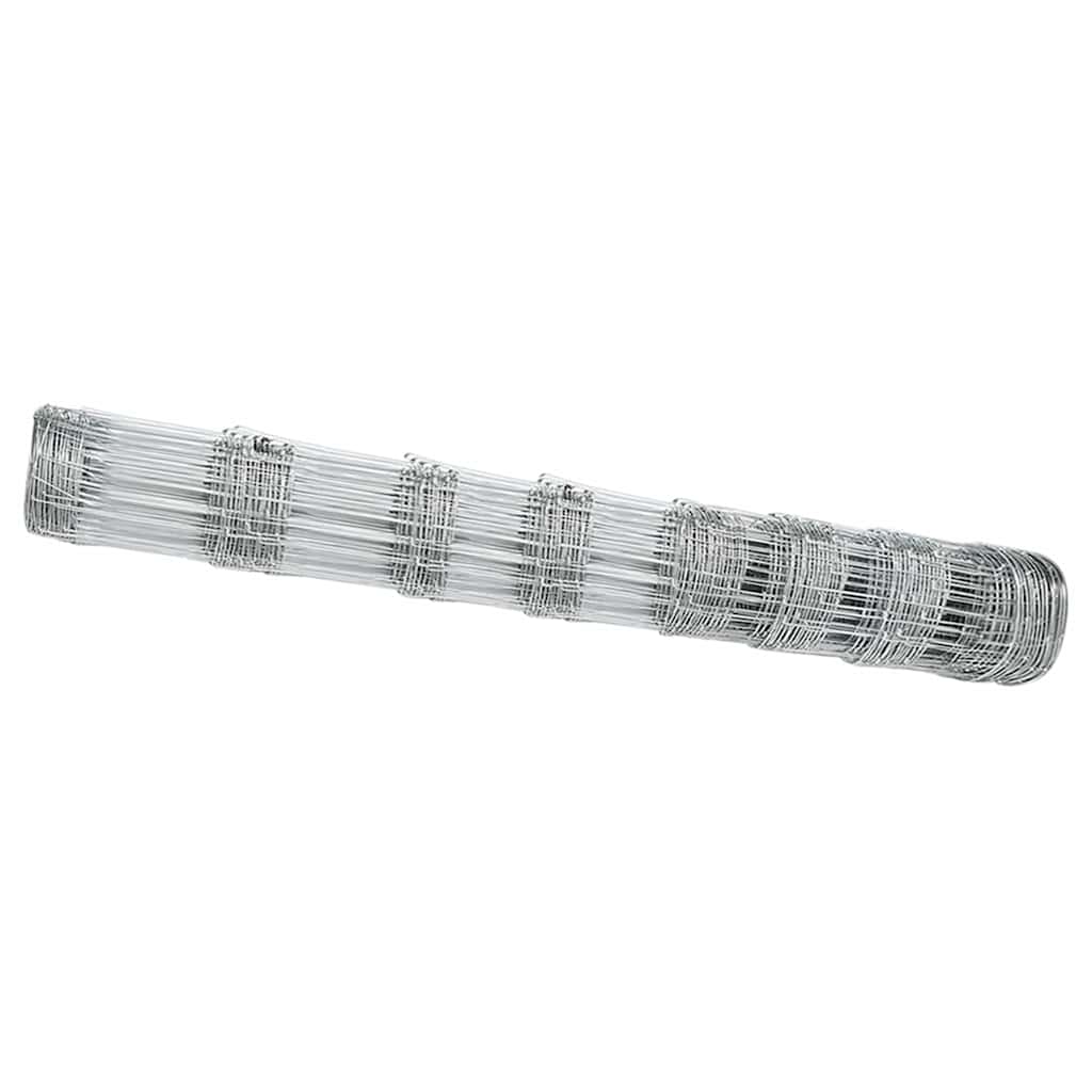 Vidaxl Weidezaun silber 25 x 1 m aus verzinktem Stahl