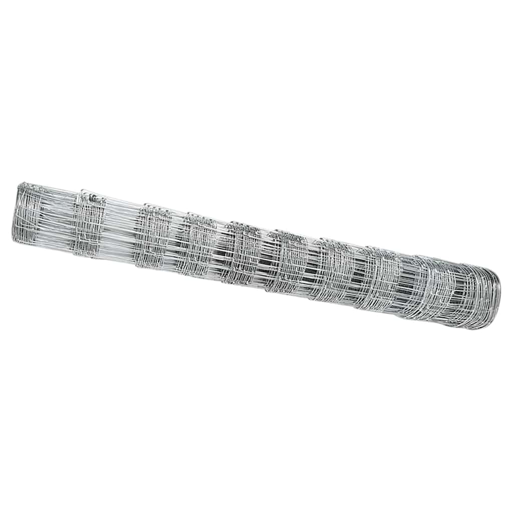 Vidaxl Weidezaun silber 25 x 1 m aus verzinktem Stahl