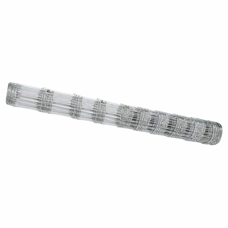 Vidaxl Weidezaun silber 25 x 1,2 m aus verzinktem Stahl