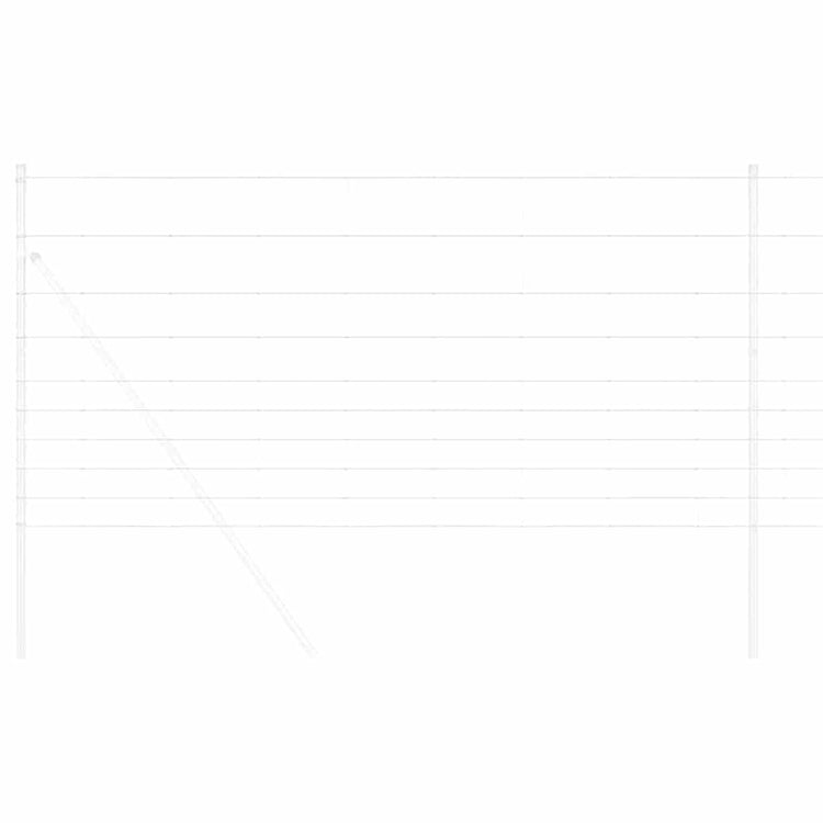 Vidaxl Weidezaun silber 25 x 1,2 m aus verzinktem Stahl