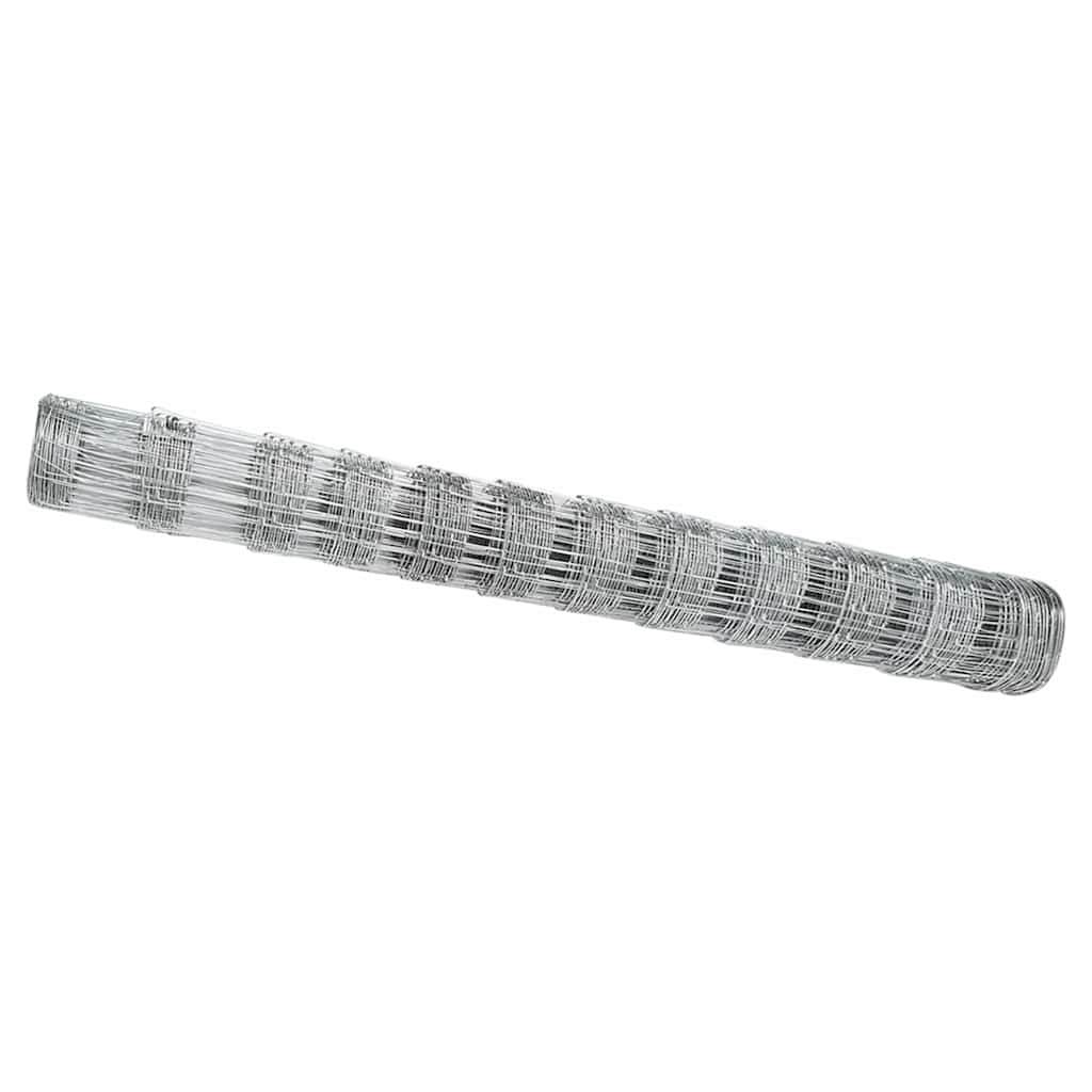 Vidaxl Weidezaun silber 25 x 1,2 m aus verzinktem Stahl