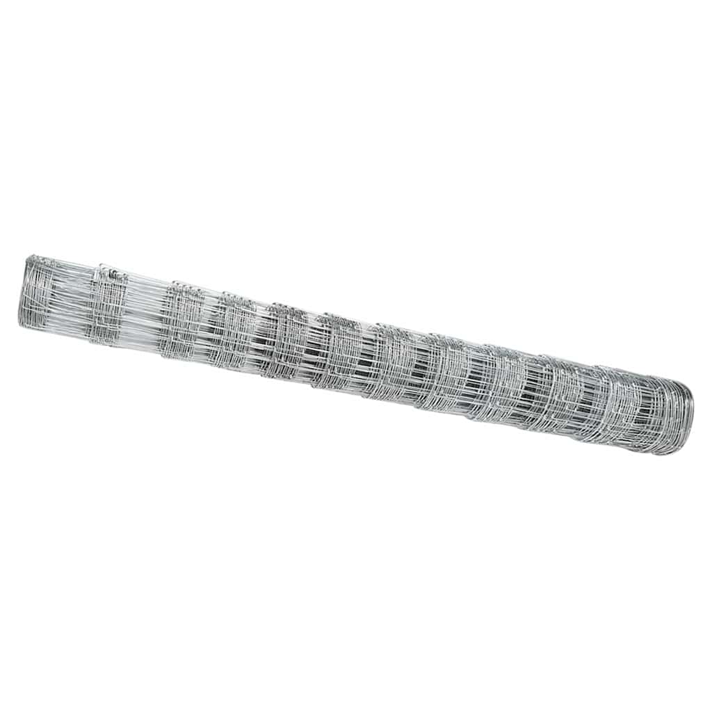 Vidaxl Weidezaun silber 25 x 1,2 m aus verzinktem Stahl