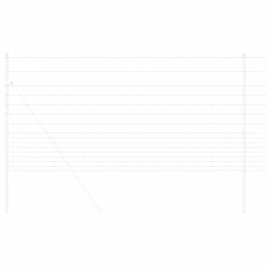 Vidaxl Weidezaun silber 25 x 1,2 m aus verzinktem Stahl