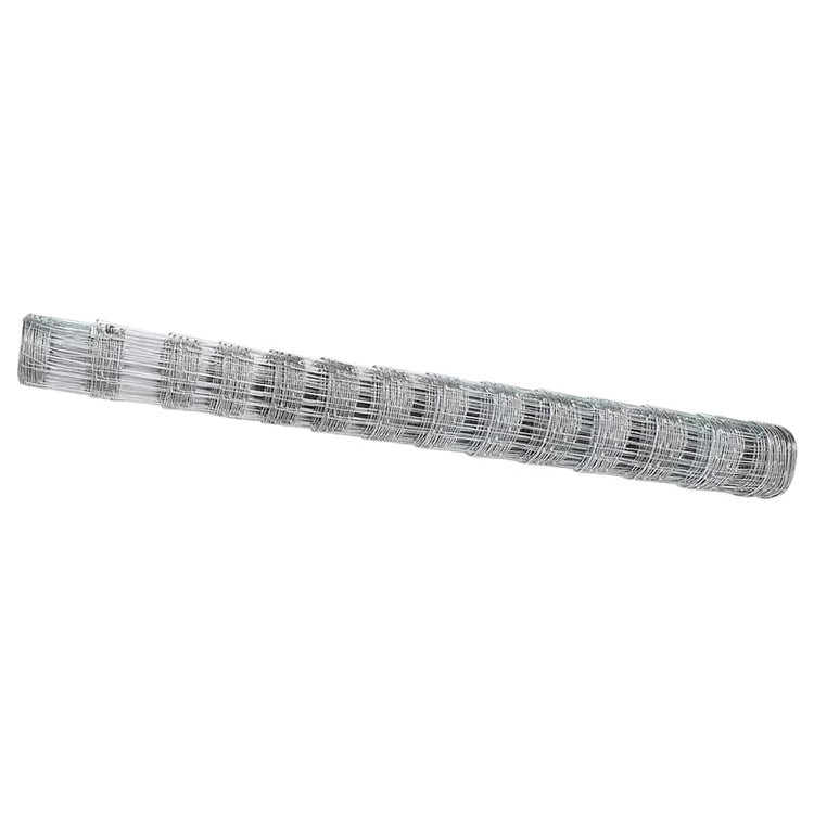 Vidaxl Weidezaun silber 25 x 1,4 m aus verzinktem Stahl