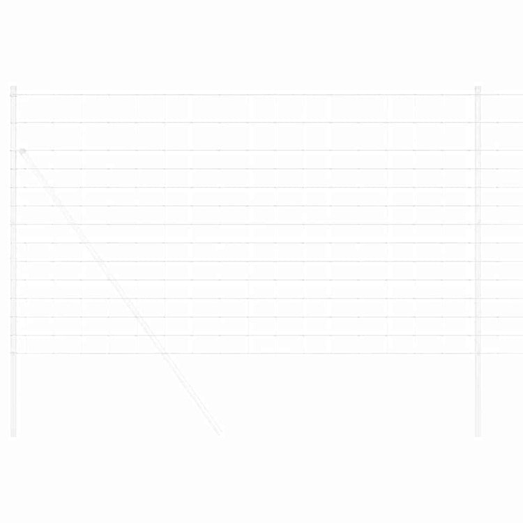 Vidaxl Weidezaun silber 25 x 1,4 m aus verzinktem Stahl