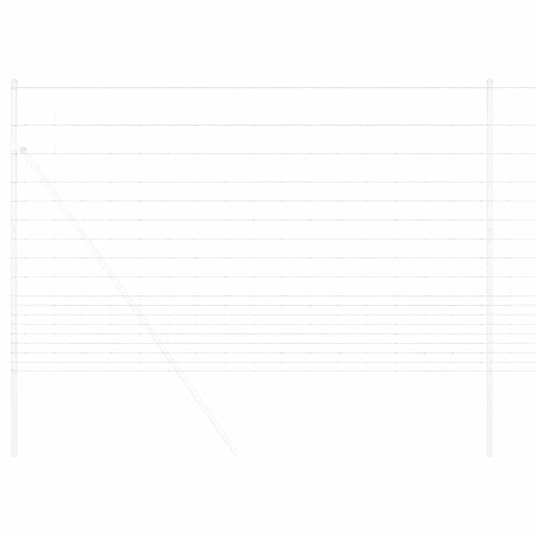 Vidaxl Weidezaun Silber 25 x 1,5 m aus verzinktem Stahl