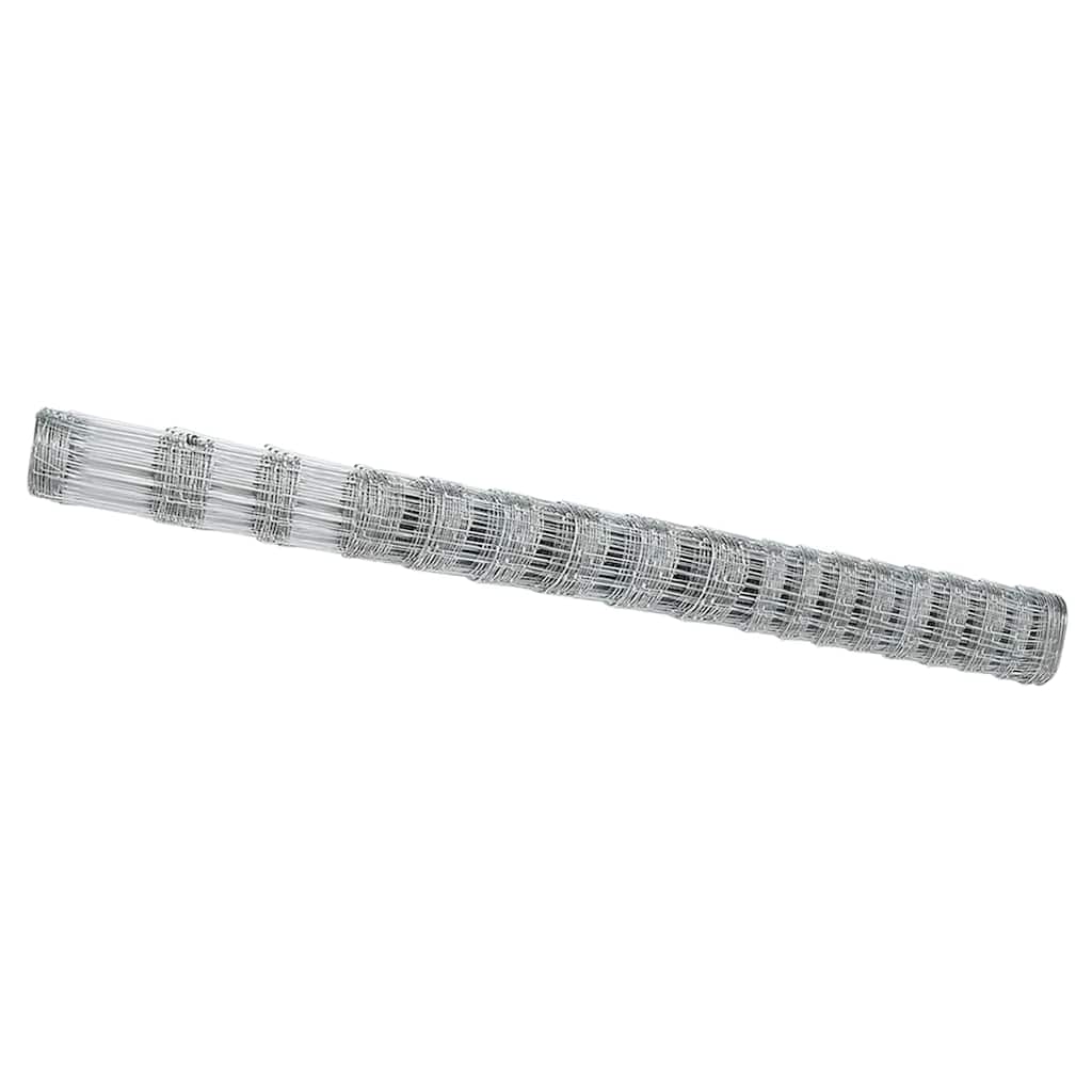 Vidaxl Weidezaun Silber 25 x 1,5 m aus verzinktem Stahl