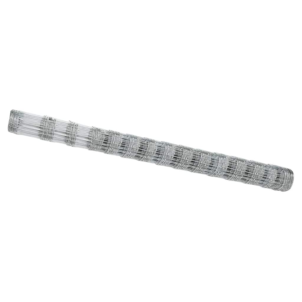 Vidaxl Weidezaun Silber 25 x 1,6 m aus verzinktem Stahl