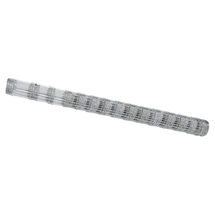 Vidaxl Weidezaun Silber 25 x 1,6 m aus verzinktem Stahl