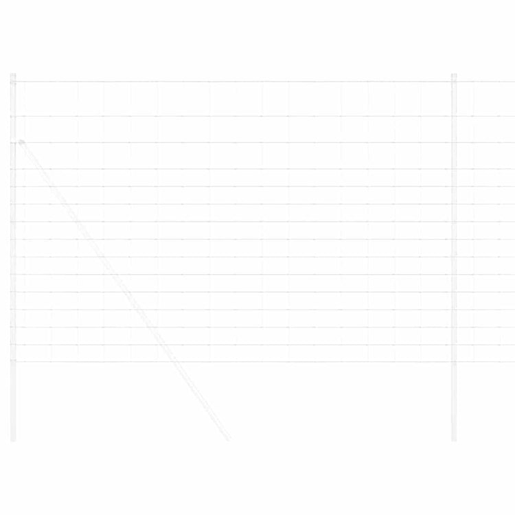 Vidaxl Weidezaun Silber 25 x 1,6 m aus verzinktem Stahl