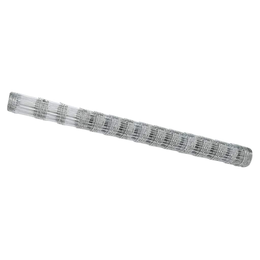 Vidaxl Weidezaun Silber 25 x 1,6 m aus verzinktem Stahl